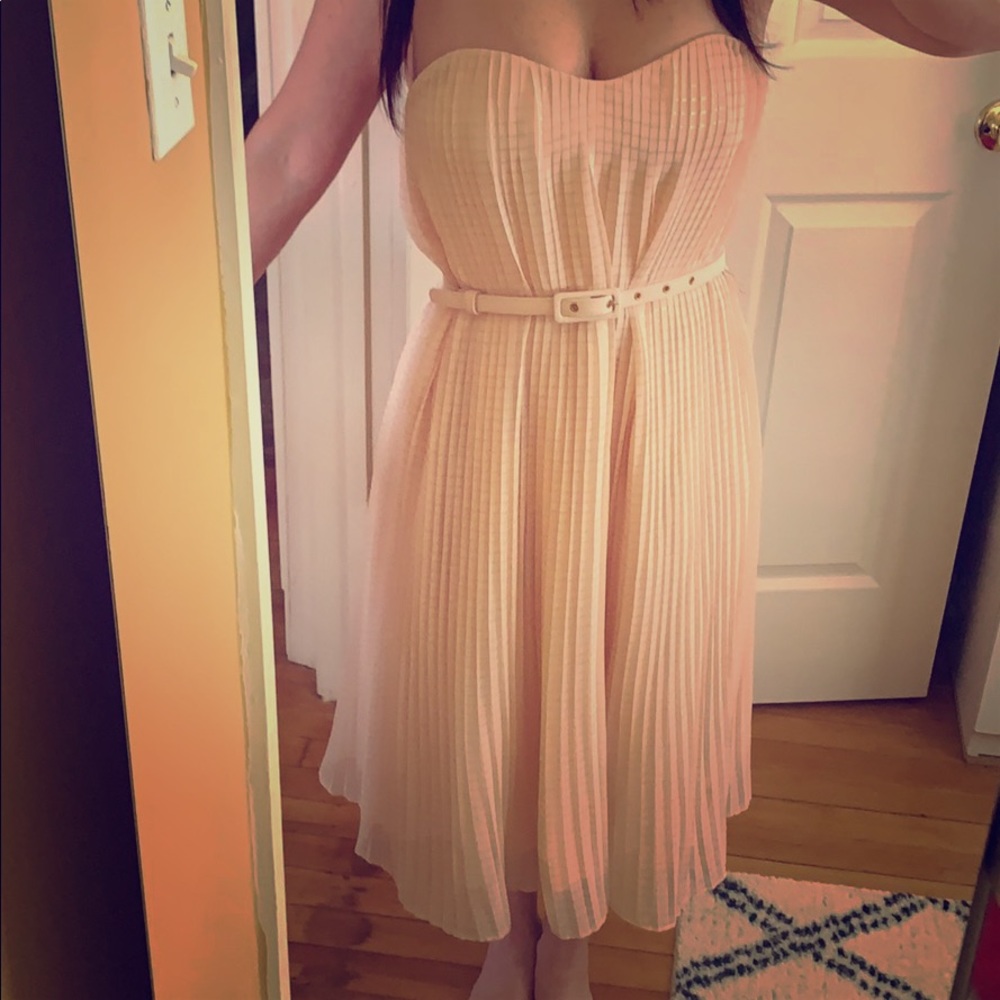 French connection pale pink iridescent dress